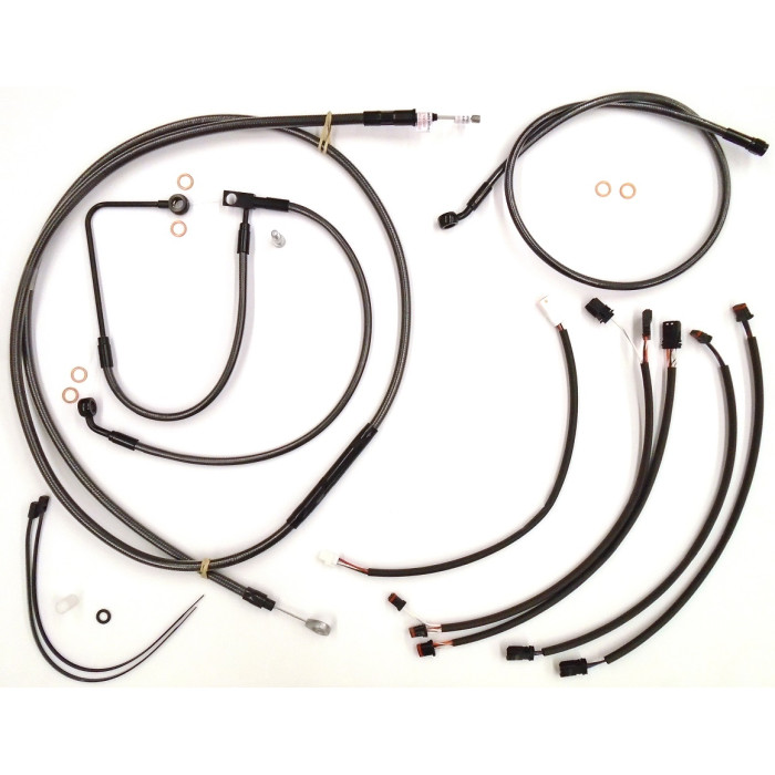 Harley Ape Hanger Handlebar Extension Cables and Lines Magnum